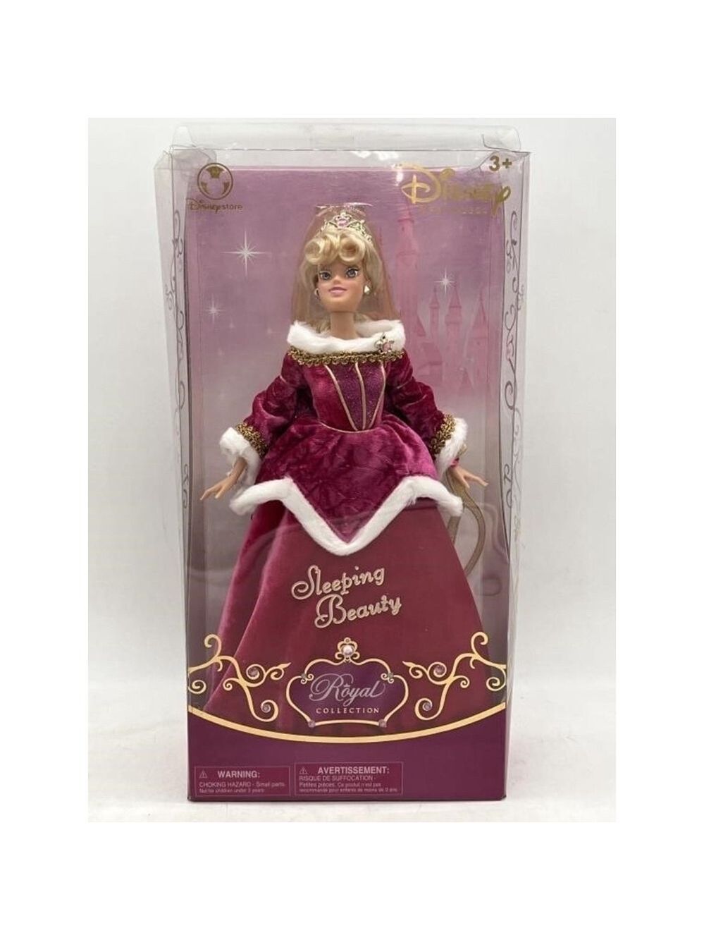 Disney Princess Sleeping Beauty Doll, Royal Collection, Pink, Gold